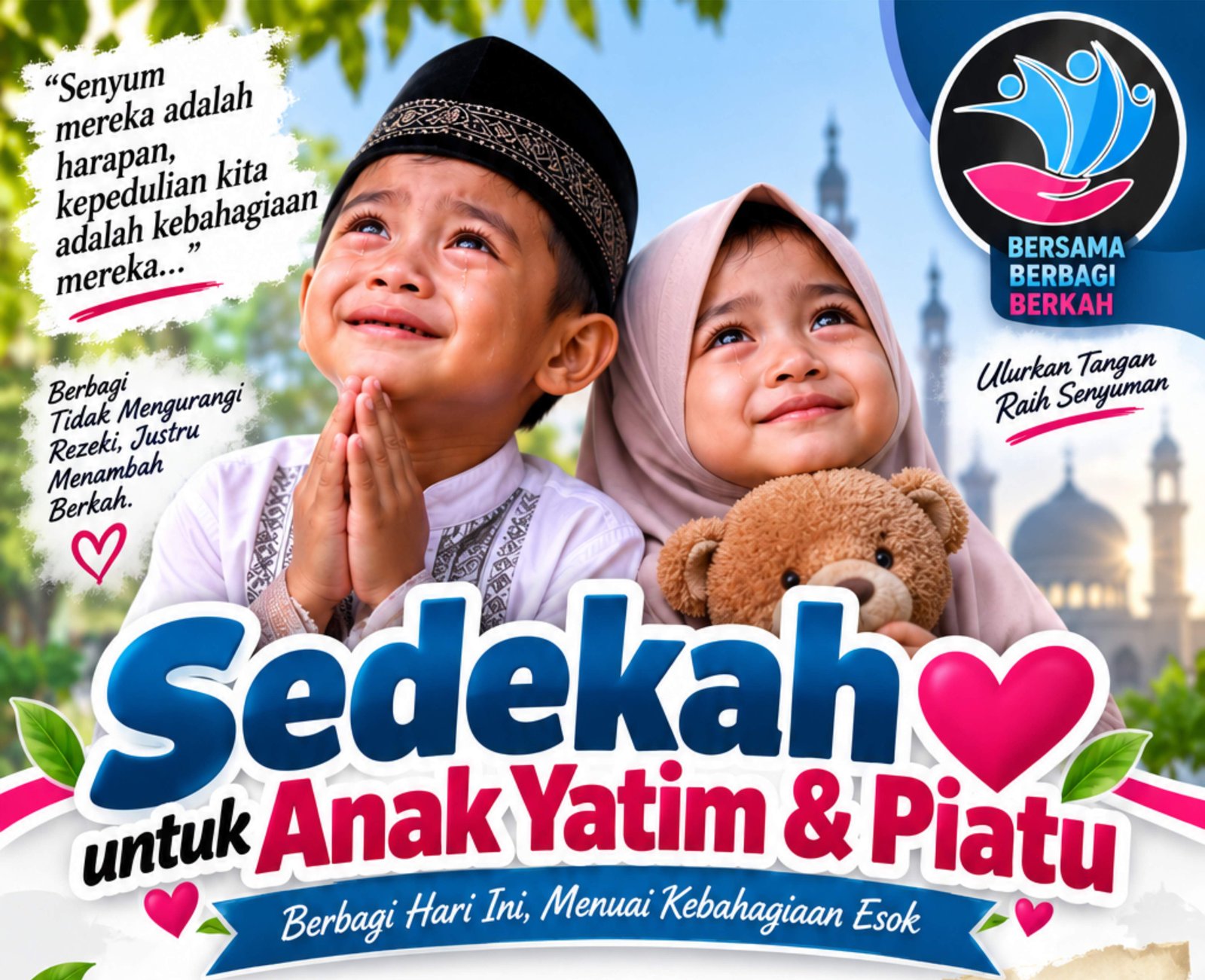 Senyum Anak Yatim Menyimpan Rindu yang Tak Terucapkan